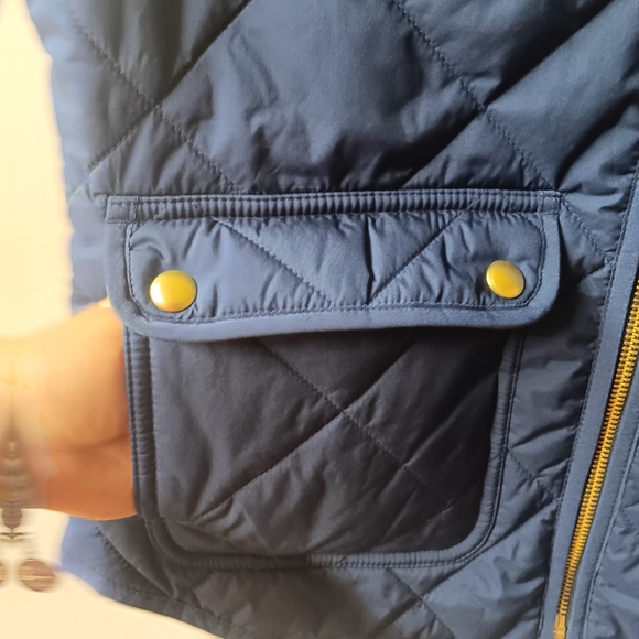 J. Crew Navy Quilted Vest - Picture 4 of 12